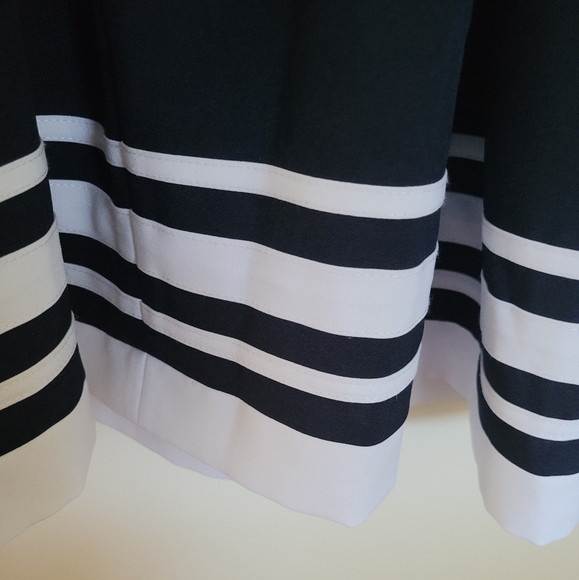 Bonnie Jean Exclusive Blue White Striped Sleeveless Bow Dress Size 6X Girls - Picture 5 of 6